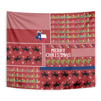 Texas Map Merry Christmas Tapestry Xmas Holiday Patterns - Wonder Print Shop
