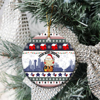 Texas Santa Christmas Ceramic Ornament Xmas Holiday Patterns - Wonder Print Shop