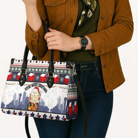 Texas Santa Christmas Leather Bag Xmas Holiday Patterns - Wonder Print Shop