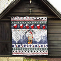 Texas Santa Christmas Quilt Xmas Holiday Patterns - Wonder Print Shop