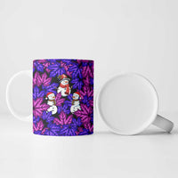 Christmas Snowman Leaves Ceramic Mug Xmas Holiday Patterns - Wonder Print Shop