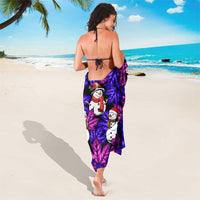 Christmas Snowman Leaves Sarong Xmas Holiday Patterns - Wonder Print Shop