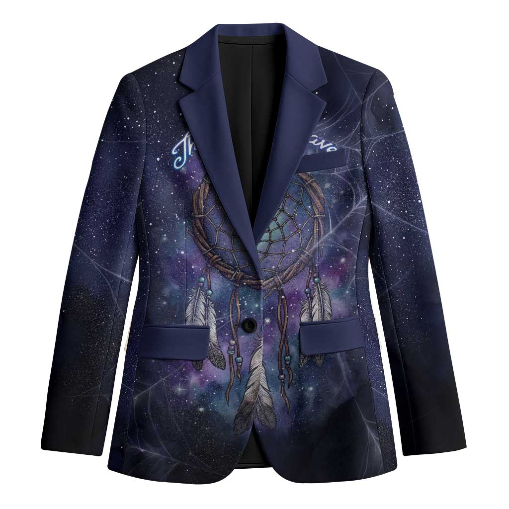 Dreamcatcher Native American Blazer Feathers and Starry Night Sky The Dream Weaver Theme - Wonder Print Shop