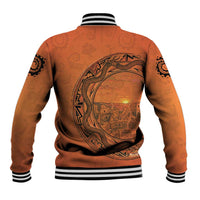 Kokopelli Tribal Baseball Jacket Native American Southwestern Petroglyph Patterns Sunset Landscape - Wonder Print Shop