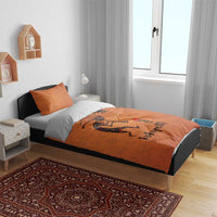 Kokopelli Tribal Bedding Set Native American Southwestern Petroglyph Patterns Sunset Landscape - Wonder Print Shop