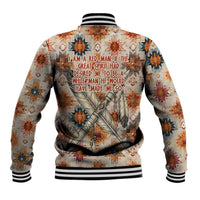 Sitting Bull Portrait Baseball Jacket Native American Tipi with Feathers and Spears Indigenous Pride - Wonder Print Shop