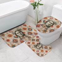 Sitting Bull Portrait Bathroom Set Native American Tipi with Feathers and Spears Indigenous Pride - Wonder Print Shop