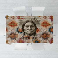 Sitting Bull Portrait Tablecloth Native American Tipi with Feathers and Spears Indigenous Pride - Wonder Print Shop
