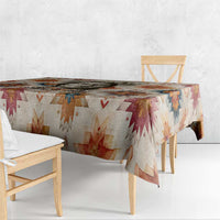 Sitting Bull Portrait Tablecloth Native American Tipi with Feathers and Spears Indigenous Pride - Wonder Print Shop