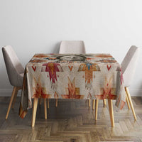 Sitting Bull Portrait Tablecloth Native American Tipi with Feathers and Spears Indigenous Pride - Wonder Print Shop