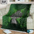 Irish Cross Mix With Shamrock Floral Blanket