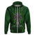 Irish Cross Mix With Shamrock Floral Zip Hoodie - Wonder Print Shop