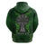 Irish Cross Mix With Shamrock Floral Zip Hoodie - Wonder Print Shop