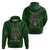 Irish Cross Mix With Shamrock Floral Zip Hoodie - Wonder Print Shop