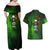 Irish Pride - Skull Cross Mix Couples Matching Off Shoulder Maxi Dress and Hawaiian Shirt - Wonder Print Shop