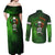 Irish Pride - Skull Cross Mix Couples Matching Off Shoulder Maxi Dress and Long Sleeve Button Shirt - Wonder Print Shop