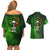 Irish Pride - Skull Cross Mix Couples Matching Off Shoulder Short Dress and Hawaiian Shirt - Wonder Print Shop