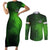 Irish Pride - Skull Cross Mix Couples Matching Short Sleeve Bodycon Dress and Long Sleeve Button Shirt - Wonder Print Shop