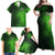 Irish Pride - Skull Cross Mix Family Matching Off Shoulder Maxi Dress and Hawaiian Shirt - Wonder Print Shop