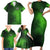 Irish Pride - Skull Cross Mix Family Matching Short Sleeve Bodycon Dress and Hawaiian Shirt - Wonder Print Shop