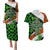 Patrick Day - Irish Cross - Lucky Girl Couples Matching Puletasi and Hawaiian Shirt - Wonder Print Shop