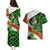 Patrick Day - Irish Cross - Lucky Girl Couples Matching Puletasi and Hawaiian Shirt - Wonder Print Shop