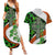 Patrick Day - Irish Cross - Lucky Girl Couples Matching Summer Maxi Dress and Hawaiian Shirt - Wonder Print Shop