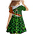 Patrick Day - Irish Cross - Lucky Girl Family Matching Mermaid Dress and Hawaiian Shirt - Wonder Print Shop