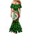 Patrick Day - Irish Cross - Lucky Girl Family Matching Mermaid Dress and Hawaiian Shirt - Wonder Print Shop