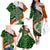 Patrick Day - Irish Cross - Lucky Girl Family Matching Off Shoulder Long Sleeve Dress and Hawaiian Shirt - Wonder Print Shop