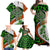 Patrick Day - Irish Cross - Lucky Girl Family Matching Off Shoulder Maxi Dress and Hawaiian Shirt - Wonder Print Shop