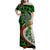 Patrick Day - Irish Cross - Lucky Girl Family Matching Off Shoulder Maxi Dress and Hawaiian Shirt - Wonder Print Shop