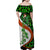 Patrick Day - Irish Cross - Lucky Girl Family Matching Off Shoulder Maxi Dress and Hawaiian Shirt - Wonder Print Shop