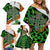 Patrick Day - Irish Cross - Lucky Girl Family Matching Off Shoulder Short Dress and Hawaiian Shirt - Wonder Print Shop