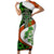 Patrick Day - Irish Cross - Lucky Girl Family Matching Short Sleeve Bodycon Dress and Hawaiian Shirt - Wonder Print Shop