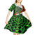 Patrick Day - Irish Cross - Lucky Girl Kid Short Sleeve Dress - Wonder Print Shop