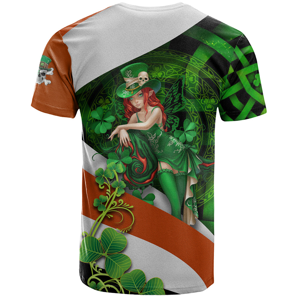 Patrick Day - Irish Cross - Lucky Girl T Shirt - Wonder Print Shop