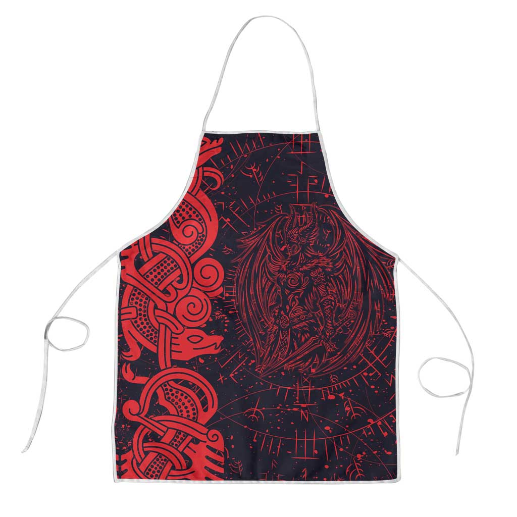 Norse Viking Dragon Apron Celtic Knotwork and Runic Mythology Art