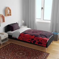 Norse Viking Dragon Bedding Set Celtic Knotwork and Runic Mythology Art