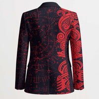Norse Viking Dragon Blazer Celtic Knotwork and Runic Mythology Art
