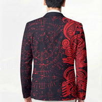 Norse Viking Dragon Blazer Celtic Knotwork and Runic Mythology Art