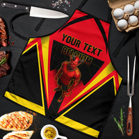 Personalized Belgium Soccer Apron Belgian Football Pride Red Devils Mascot