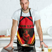 Personalized Belgium Soccer Apron Belgian Football Pride Red Devils Mascot