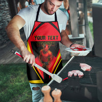 Personalized Belgium Soccer Apron Belgian Football Pride Red Devils Mascot