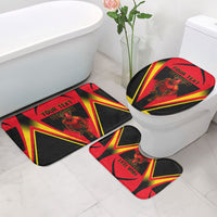 Personalized Belgium Soccer Bathroom Set Belgian Football Pride Red Devils Mascot