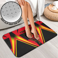 Personalized Belgium Soccer Bathroom Set Belgian Football Pride Red Devils Mascot