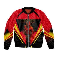 Personalized Belgium Soccer Bomber Jacket Belgian Football Pride Red Devils Mascot
