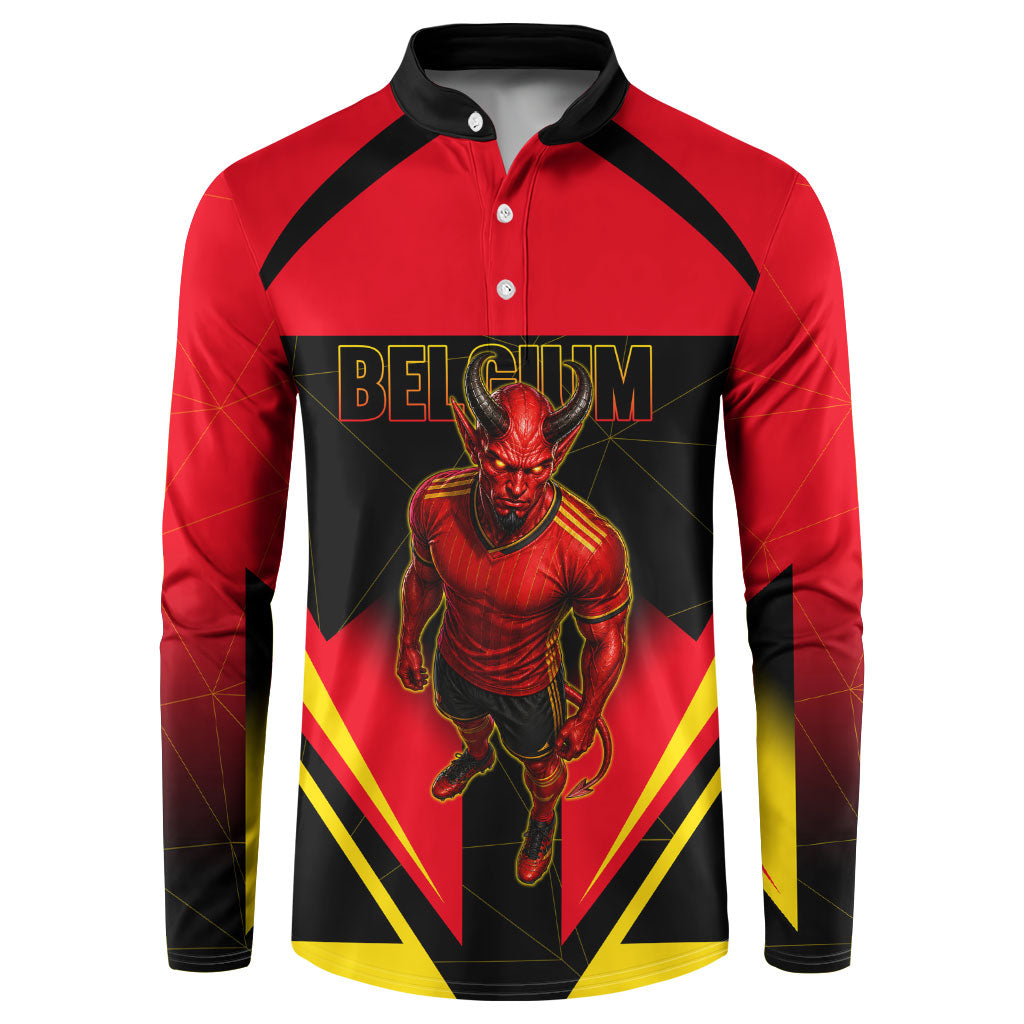 Personalized Belgium Soccer Button Sweatshirt Belgian Football Pride Red Devils Mascot