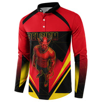 Personalized Belgium Soccer Button Sweatshirt Belgian Football Pride Red Devils Mascot