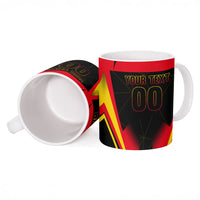 Personalized Belgium Soccer Ceramic Mug Belgian Football Pride Red Devils Mascot